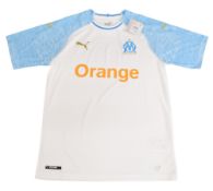 2018/19 Marseille FC Home Football Club Shirt Size Medium Puma White BNWT