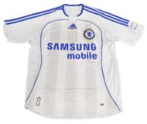 2006/07 Chelsea FC Away Football Shirt Size 32/34 Adidas White VGC