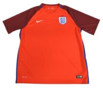 2016-2018 England FC Away Football Shirt Size XL Nike Red VGC