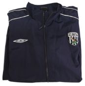 West Bromwich Albion Football Club Raincoat/Jacket Size XL Umbro Blue VGC