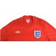 2010-2012 England FC Away Football Shirt Size Medium Umbro Red VGC - Image 3 of 3