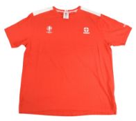 England FC T-Shirt Euro 2016 Size XL Red VGC