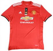 2017/18 Manchester United Home Football Shirt in red, short sleeve, Adidas/Chevrolet, size XL – with
