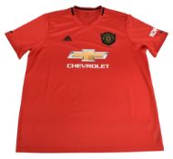 2019/20 Manchester United FC Home Football Shirt Size XXL Adidas Red VGC