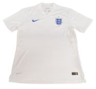 2014 England FC Home Football Shirt Size XL Nike White VGC