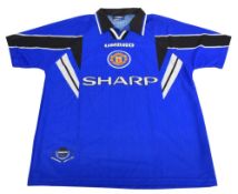 1996-1997 Manchester United FC 3rd Kit Football Shirt Size Large Umbro VGC