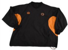 Original Wolverhampton Wanderers Staff Training Top, black size XXL