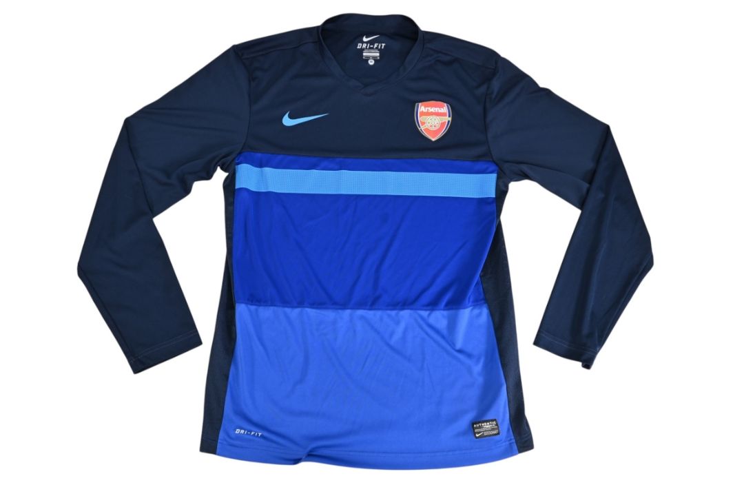 Arsenal Training Football Shirt in blue, long sleeve, Nike, size M
