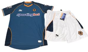 2012/13 Wolverhampton Wanderers FC Match worn Away Football Shirt #20 Size Large Burrda Sport VGC,