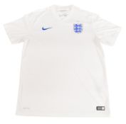 2014-2016 England FC Home Football Shirt Size Medium Nike White VGC