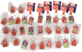 30x Arsenal Football Club Keyrings, all in excellent condition with some duplication