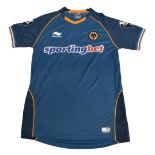 2012/13 Wolverhampton Wanderers FC Match worn Away Football Shirt #18 Size Large Burrda Sport VGC