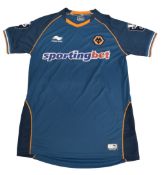 2012/13 Wolverhampton Wanderers FC Match worn Away Football Shirt #18 Size Large Burrda Sport VGC