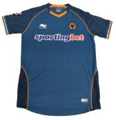 2012/13 Wolverhampton Wanderers FC Match worn Away Football Shirt #22 Size Large Burrda Sport VGC