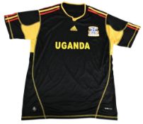 Uganda Cranes Football Shirt in black, short sleeve, Adidas, XXL, ‘FUFA Uganda, play it and love it’