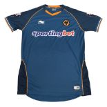 2012/13 Wolverhampton Wanderers FC Match worn Away Football Shirt #18 Size Large Burrda Sport VGC