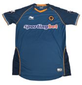 2012/13 Wolverhampton Wanderers FC Match worn Away Football Shirt #18 Size Large Burrda Sport VGC