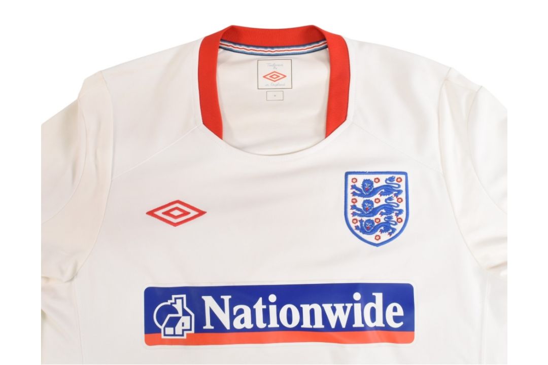 2010/11 England FC Football Training Shirt Size Medium Umbro White VGC - Image 3 of 3