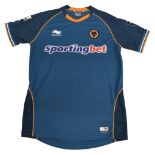 2012/13 Wolverhampton Wanderers FC Match worn Away Football Shirt #23 Size Large Burrda Sport VGC