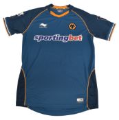 2012/13 Wolverhampton Wanderers FC Match worn Away Football Shirt #23 Size Large Burrda Sport VGC