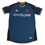 2012/13 Wolverhampton Wanderers FC Match worn Away Football Shirt #21 Size Large Burrda Sport VGC