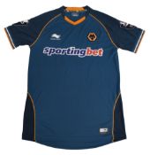 2012/13 Wolverhampton Wanderers FC Match worn Away Football Shirt #21 Size Large Burrda Sport VGC