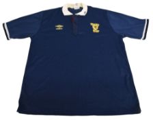 1988-1990 Scotland FC Home Football Shirt Size 42” Umbro Blue. Good condition with some marks to