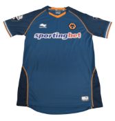 2012/13 Wolverhampton Wanderers FC Match worn Away Football Shirt #23 Size Large Burrda Sport VGC