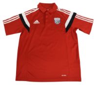 West Bromwich Albion FC Football Size Medium Adidas Red VGC
