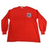 1966 England FC Away Football Shirt by Toffs Size XL Red VGC