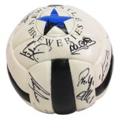 1990s Newcastle United Multi Signed Football, with signatures of Alan Shearer, Peter Beardsley,