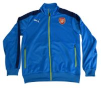 2014/15 Arsenal FC Jacket Size Small Puma Blue VGC