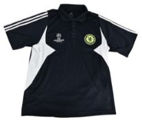 Chelsea FC Training/Leisure Football Shirt in black, with Champions League badge, short sleeve,
