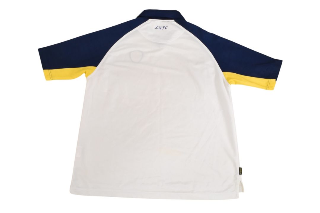 Leeds United FC Home Football Shirt Size Large Official Merchandise White/Blue - Image 2 of 3