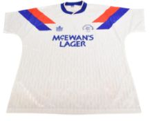 1990-1992 Glasgow Rangers FC Away Football Shirt Size 46” Admiral White. VGC with some small marks