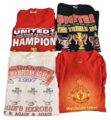4x Manchester United FC T-Shirts Official and Unofficial Size XL or XXL VG-G condition