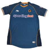 2012/13 Wolverhampton Wanderers FC Match worn Away Football Shirt #24 Size Large Burrda Sport VGC