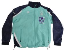 2021/22 Nottingham Forest FC Jacket Size Small Macron Turquoise VGC