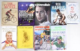 Cycling and Road Racing Hardback Books: to include A Rough Ride Paul Kimmage, Kelly David Walsh,