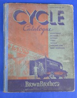 1937 Cycle Catalogue – by Brown Brothers Ltd catalogue no 427 – contains a wide array of accessories