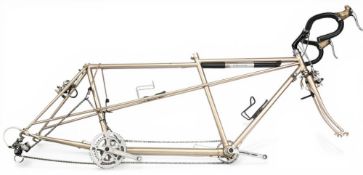 Vintage Tandem Bicycle frame – stamped Haden, front post 22.5” rear post 20”, top tube measures