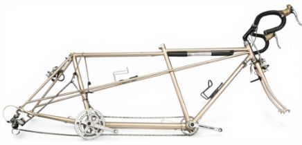 Vintage Tandem Bicycle frame – stamped Haden, front post 22.5” rear post 20”, top tube measures