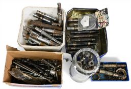 Cycling Parts/Accessories – Box of various axels and spindles – mixed condition - box