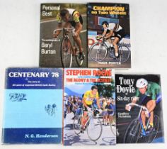 Bicycle and Cycling Books (5) incl Centenary 78 the Story of 100 years of organised British cycle