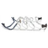 Cycling Accessories – 6x various Handlebars – details such as 3ttt with Campagnolo brake levers,
