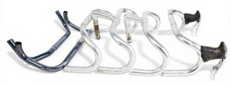 Cycling Accessories – 6x various Handlebars – details such as 3ttt with Campagnolo brake levers,