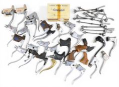Cycling Accessories – Mixed selection – features Campagnolo gear levers and brackets, levers, varied