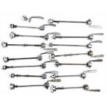 Cycling Accessories - Campagnolo Quick Release skewer selection (14) mixed condition measures 15-