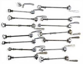 Cycling Accessories - Campagnolo Quick Release skewer selection (14) mixed condition measures 15-
