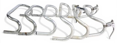 Cycling Accessories – 6x various Handlebars – details such as Mavic 351 Maes England with stem and